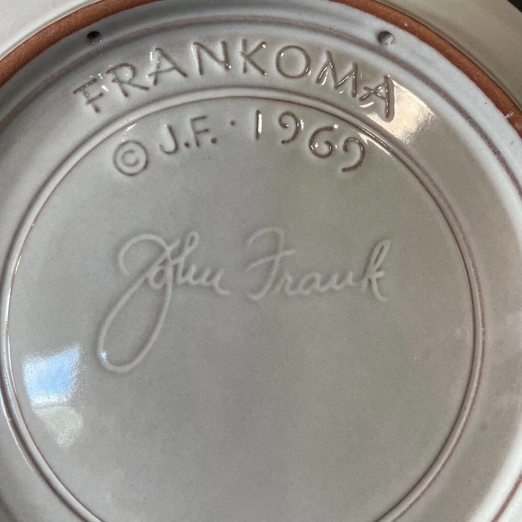 Frankoma 1969 Laid in a Manger Christmas Nativity Collector Plate Signed Jesus - Picture 5 of 7